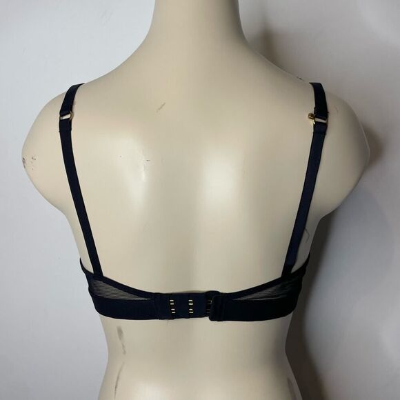 NEW LIVELY Bra 34B Black Floral Tropical Underwire Mesh Lined Padded Intimates - Picture 2 of 5